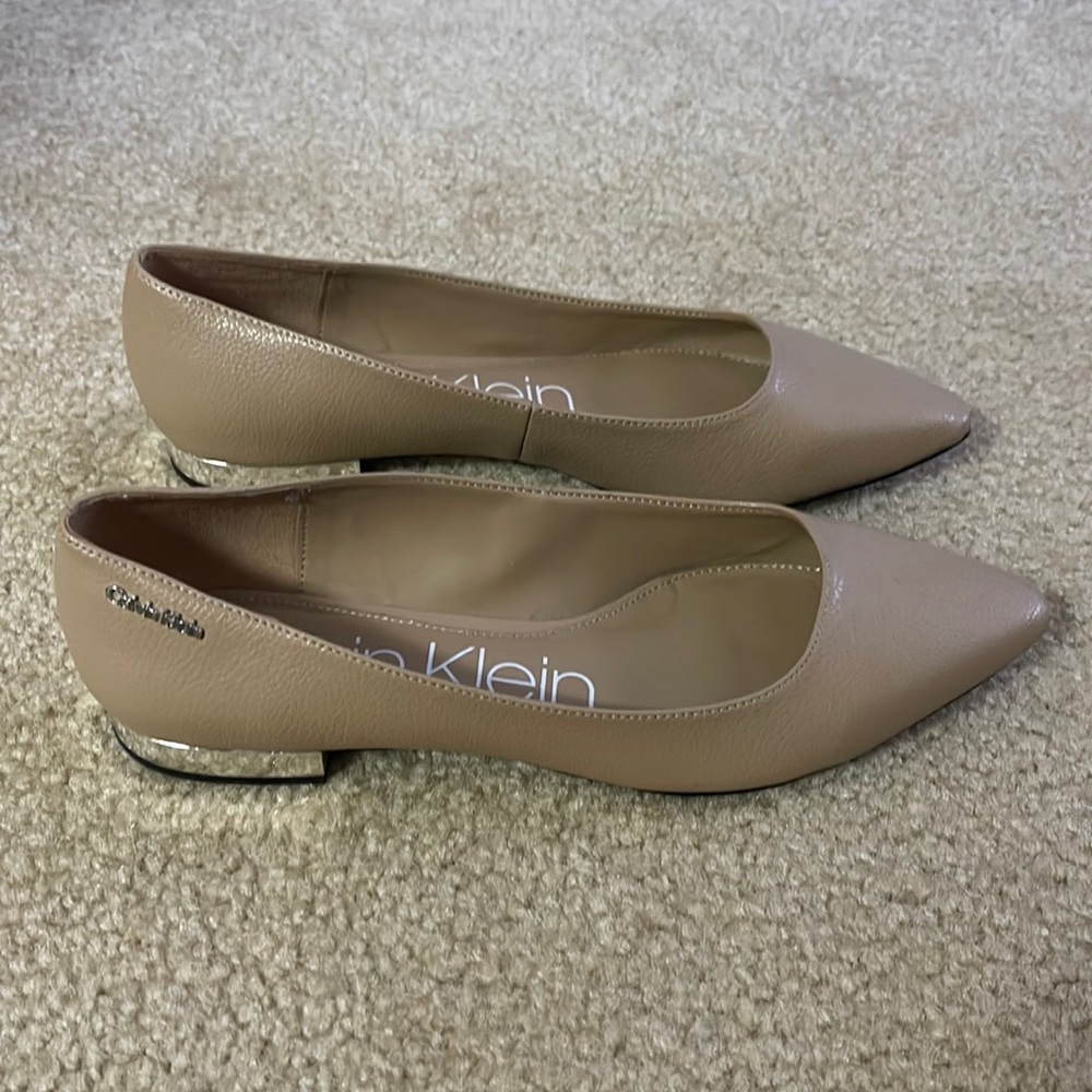 Like new Nude Flats by Calvin Klein
